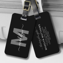 Monogramm für den Schwarz-weißen Anfangsnamen