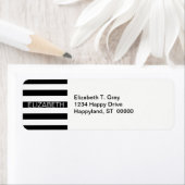 Monogramm für den Schwarz-weißen horizontalen Prep (Insitu)