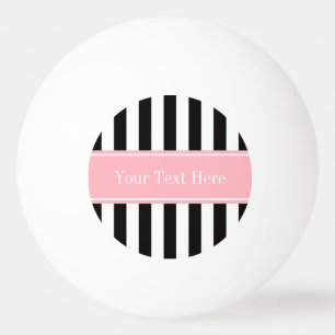 Monogramm für den Schwarz-weißen Streifen Pink Tischtennisball