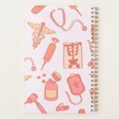 Monogramm für den Vintagen Gesundheitsberuf Planer (Rückseite)