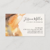 Monogramm für die Abstrakte Aquarellfarbe Erde und Visitenkarte (Rückseite)