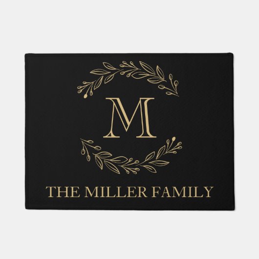 Monogramm für die Bezeichnung der Black Gold Wreat Fußmatte (Vorderseite)
