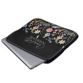 Monogramm für die Bezeichnung der schwarzen Wildbl Laptopschutzhülle (Vorne Knopf)