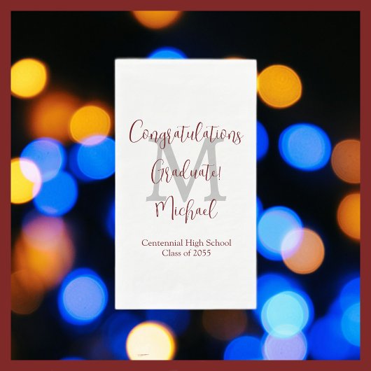 Monogramm für die Bezeichnung der White Burgundy G Serviette