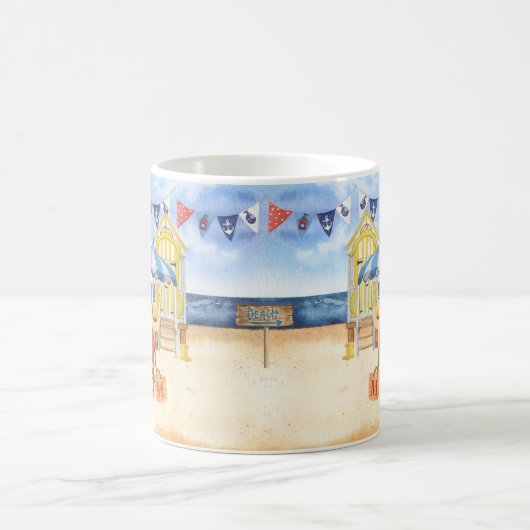 Monogramm für die Bezeichnung des Summer Shore Bea Kaffeetasse (Mittel)