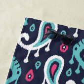 Monogramm für die Bezeichnung "Navy und Pink Ikat Strandtuch (Beispiel)
