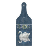 Monogramm für die blaue Reflektion Schneidebrett (Vorderseite)