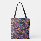 Monogramm für die Blume von Burgundi-Seestart Tasche (Rückseite)