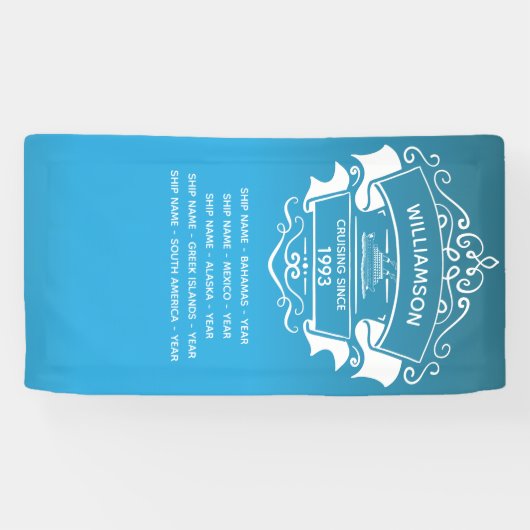 Monogramm für die Decoder des Schiffes für Kreuzfa Banner (Horizontal)