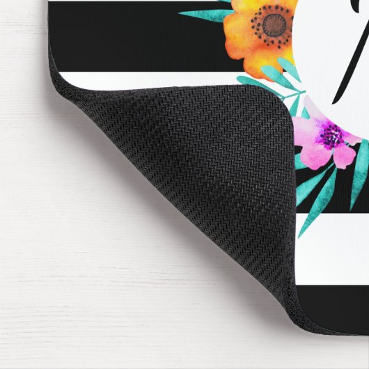 Monogramm für die Farbfloralstreifen der modernen  Mousepad (Ecke)