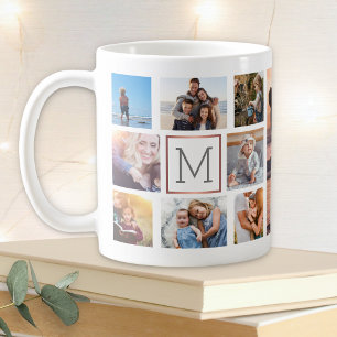Monogramm für die FotoCollage der Familie Kaffeetasse