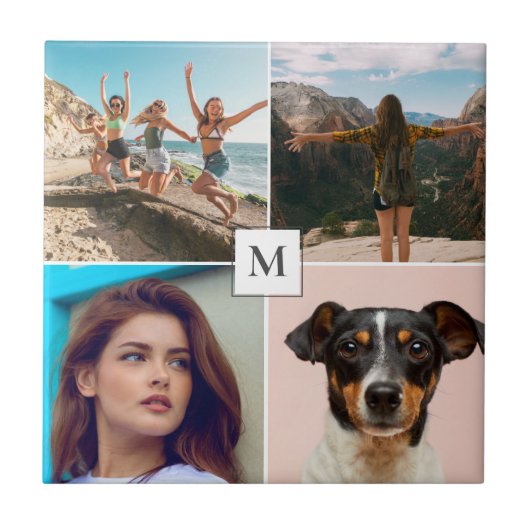 Monogramm für die FotoCollage Fliese (Vorderseite)