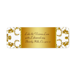 Monogramm für die Hochzeit von Gold und Weiß
