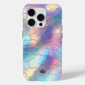 Monogramm für die Holographische Folie Case-Mate iPhone Hülle (Rückseite)