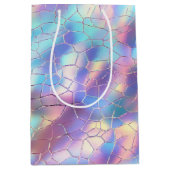 Monogramm für die Holographische Folie Mittlere Geschenktüte (Vorderseite)