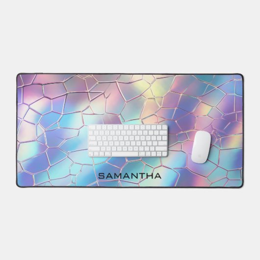 Monogramm für die Holographische Folie Schreibtischunterlage (Tastatur & Maus)