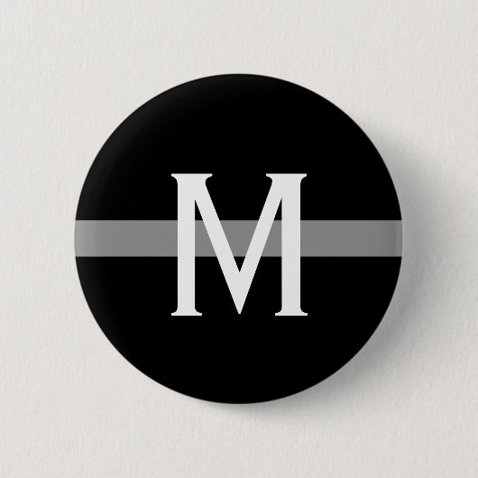 Monogramm für die Korrektur der dünnen grauen Lini Button (Vorderseite)
