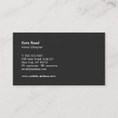 Monogramm für die Kupfer-Rose Visitenkarte (Rückseite)