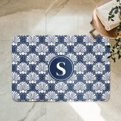 Monogramm für die Marine und die Weißmeerküste Badematte