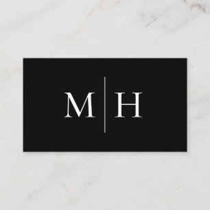 Monogramm für die Minimalistische moderne Linie Visitenkarte