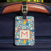 Monogramm für die niedliche Lebensdauer des Nautis