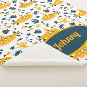 Monogramm für die niedliche Marine Unterwasser-Oze Sherpadecke (3/4)