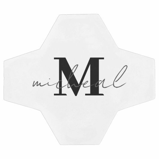 Monogramm für die personalisierte Initial- und Nam Fußball (Flach)