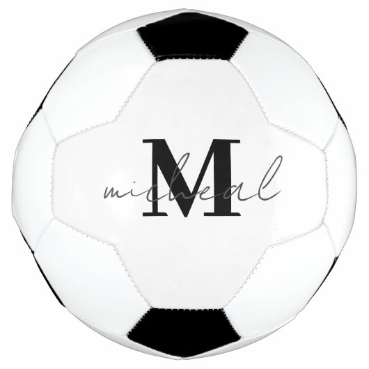 Monogramm für die personalisierte Initial- und Nam Fußball (Vorderseite)