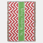 Monogramm für die rote und die grüne Zickzack Fami Decke (Vorderseite Vertikal)