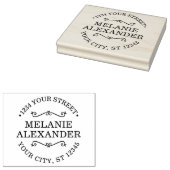 Monogramm für die Rücksendeadresse von Firmenverpa Gummistempel (Stempel)