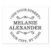 Monogramm für die Rücksendeadresse von Firmenverpa Gummistempel (Prägung)