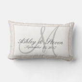 Monogramm für die Rustikale Linse Lendenkissen (Rückseite)