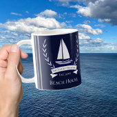 Monogramm für die Seefahrt der Navy Kaffeetasse