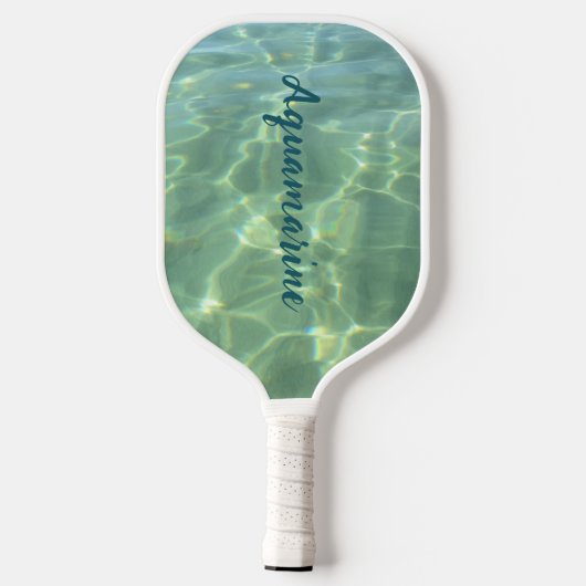 Monogramm für die Wasserpatchwork-Monographie Pickleball Schläger (Rückseite)