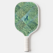 Monogramm für die Wasserpatchwork-Monographie Pickleball Schläger (Vorderseite)