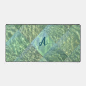 Monogramm für die Wasserpatchwork-Monographie Schreibtischunterlage (Vorderseite)