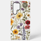 Monogramm für die Wildblumen in den Ländern Samsung Galaxy Hülle (Rückseite)