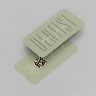 Monogramm für die zahnärztliche Operation Visitenkarte