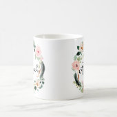 Monogramm für einen schönen Blumennamen Kaffeetasse (Mittel)