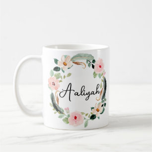 Monogramm für einen schönen Blumennamen Kaffeetasse