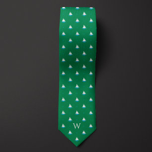 Monogramm für einfaches Sailboat Krawatte