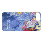 Monogramm für Feuer und Eisanstrich Case-Mate iPhone Hülle (Rückseite (Horizontal))