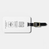 Monogramm für Firmenlogos Modern Beruflich Gepäckanhänger (Vorderseite horizontal)