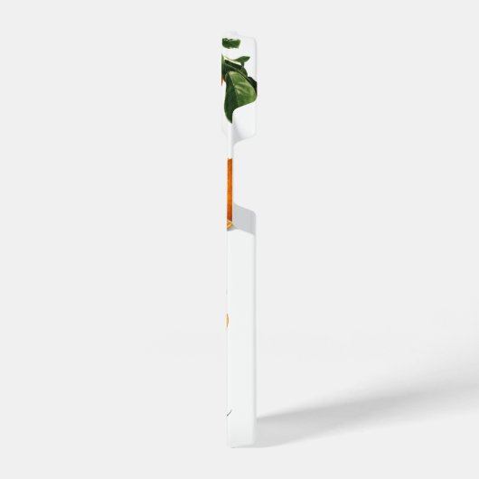 Monogramm für frische, moderne Citrus iPhone Hülle (Linke Seite)