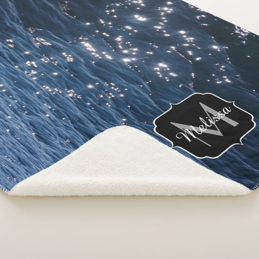 Monogramm für funkelnd Tiefseegarantien Sherpadecke (3/4)