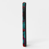 Monogramm für Funky Bold-Rose Case-Mate iPhone Hülle (Hinten/Links)
