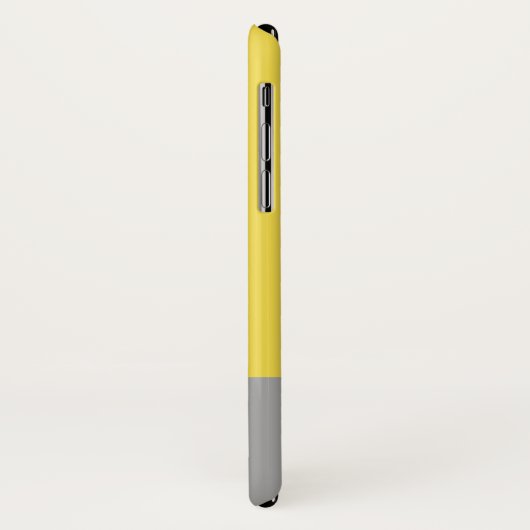 Monogramm für gelbe und graue moderne Initialen Case-Mate iPhone Hülle (Hinten/Links)