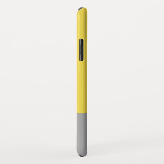 Monogramm für gelbe und graue moderne Initialen Case-Mate iPhone Hülle (Hinten/Rechts)