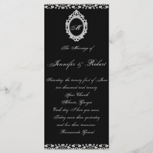 Monogramm für Gothic-Rahmen Programm (Vorderseite)