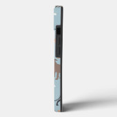 Monogramm für Grauhund-Knochen und Paws Case-Mate iPhone Hülle (Rückseite / Links)